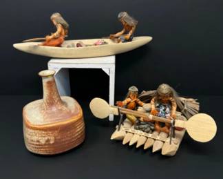 Amazon Raft Souvenirs & Pottery Bud Vase