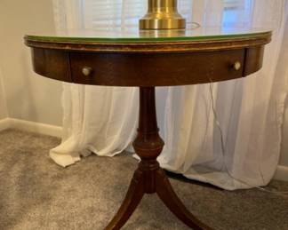 Antique/Vintage Mersman 3 Legged Round Table w/ Drawer