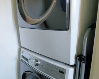 Like new Kenmore Elite full size stacked washer and dryer
