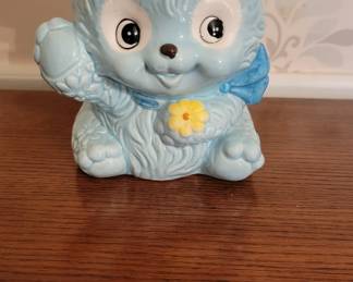 Vintage Lefton Puppy Planter 