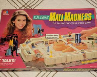 Vintage Milton Bradley Electron Mall Madness Board Game 