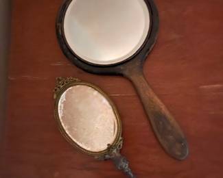 Vintage hand mirrors