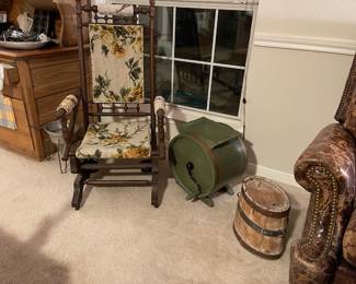 Check out this rocker and other rustic and antique items!