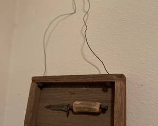 Vintage antler knife decor