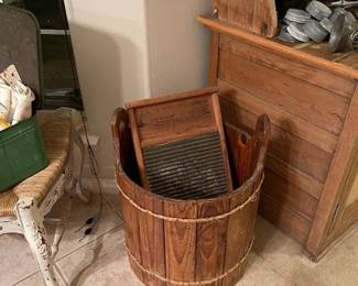 Wash tub and wash board