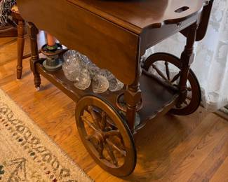 Flip Top Tea Cart/Bar Cart