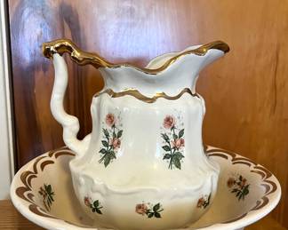 Antique Wash Bowl & Pitcher *available for pre-sale on ebay*