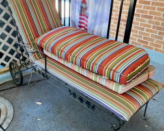 Wrought Iron Chaise Lounge Chair