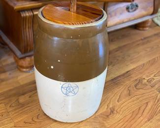 Antique Butter Churn Crock