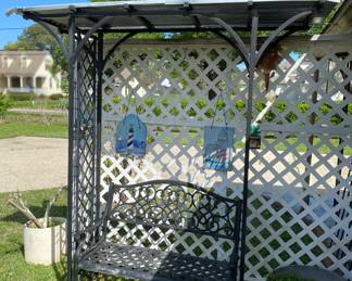 Iron Arbor & Bench