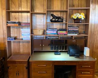 Desk/Shelves/Books