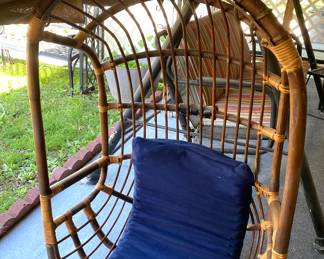 Bamboo Rattan Swing
