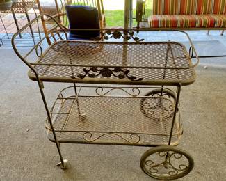 Wrought Iron Cart