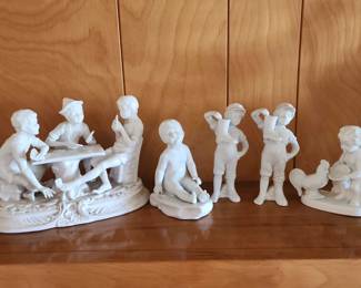 Vintage Porcelain Figurines Of Children 