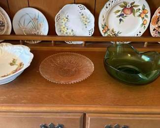 Various Decorative Plates And Serving Dishes