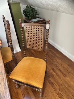 Cane back side chairs 