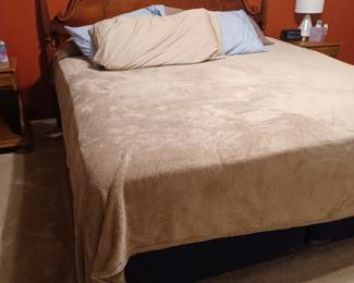 King size bed...mattresses are in excellent condition!