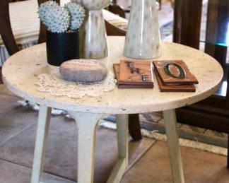 Side table and desert themed decor 