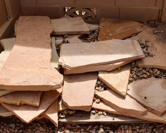 Flagstone pile