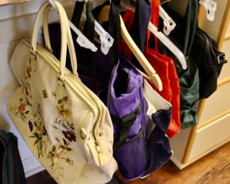 Womens purses and duffel travel bags 