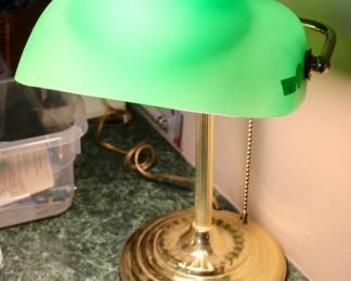 Green office lamp