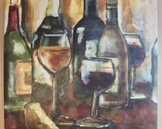 Wine art decor 