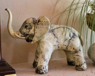 Marble Elephant Sculpture 