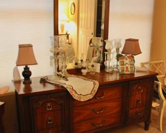 Vintage wood vanity dresser 