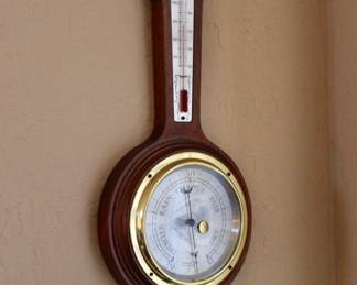 Vintage banjo style wall thermometer 