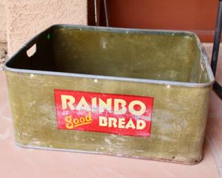 Rainbo is good bread vintage container