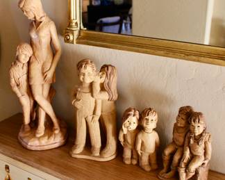 Children art sculptures 