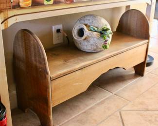 Vintage wood bench