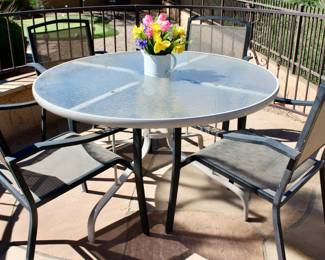 Patio table and chairs 