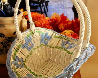 Baby blue easter basket 