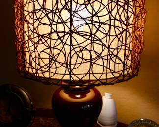 Decorative side table lamp