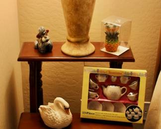 3-tier wood display shelf and nightstand 