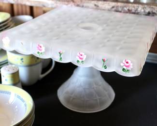 Indiana glass constellation pedestal 