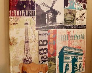 Wall decor with Eiffel Tower 