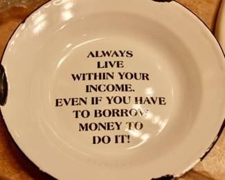 Funny decorative plate 