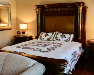 King sized bed frame and mattress 