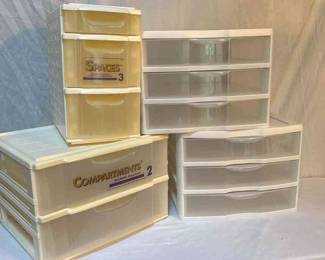 Four Stackable Storage Containers 