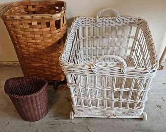 Three Vintage Baskets