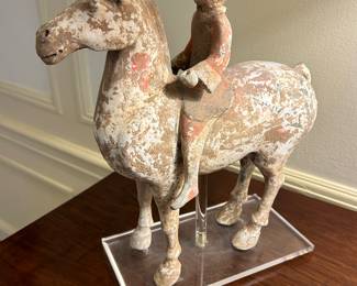 Han Dynasty Terra Cotta Horse and Rider