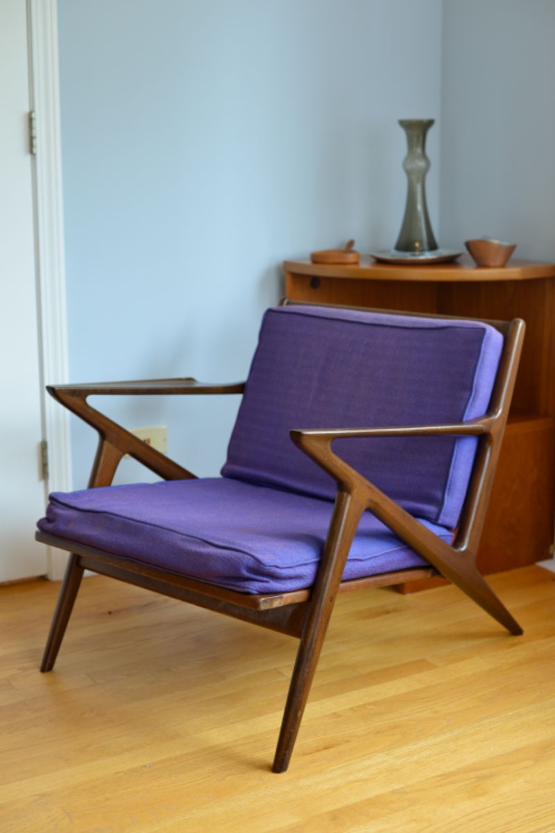 Vintage Mid-Century Modern "Z" Lounge Chair by Poul Jensen for Selig