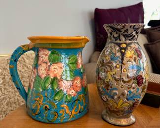 Painted Ceramic Vases