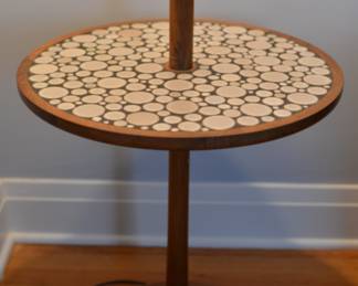 BUY IT NOW: $650 Vintage Mid-Century Modern Floor Lamp with Mosaic Ceramic Tile Table by Gordon and Jane Martz for Marshall Studios. Dimensions: 60"H x 16"W Round. 