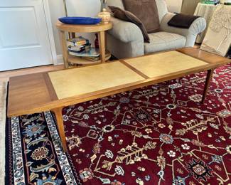 BUY IT NOW: $350 Vintage Mid-Century Modern 'Counterpoint' Coffee Table with Leather Inlay by Drexel. Dimensions: 16"H x 20"W x 72"L.