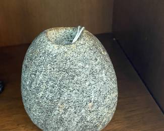 Lee Spiller signed stone bud vase