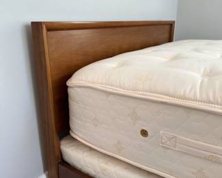 Vintage Mid-Century Modern Queen Size Bed Frame 