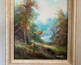 Framed oil painting
Artist: R. Danford
21x24